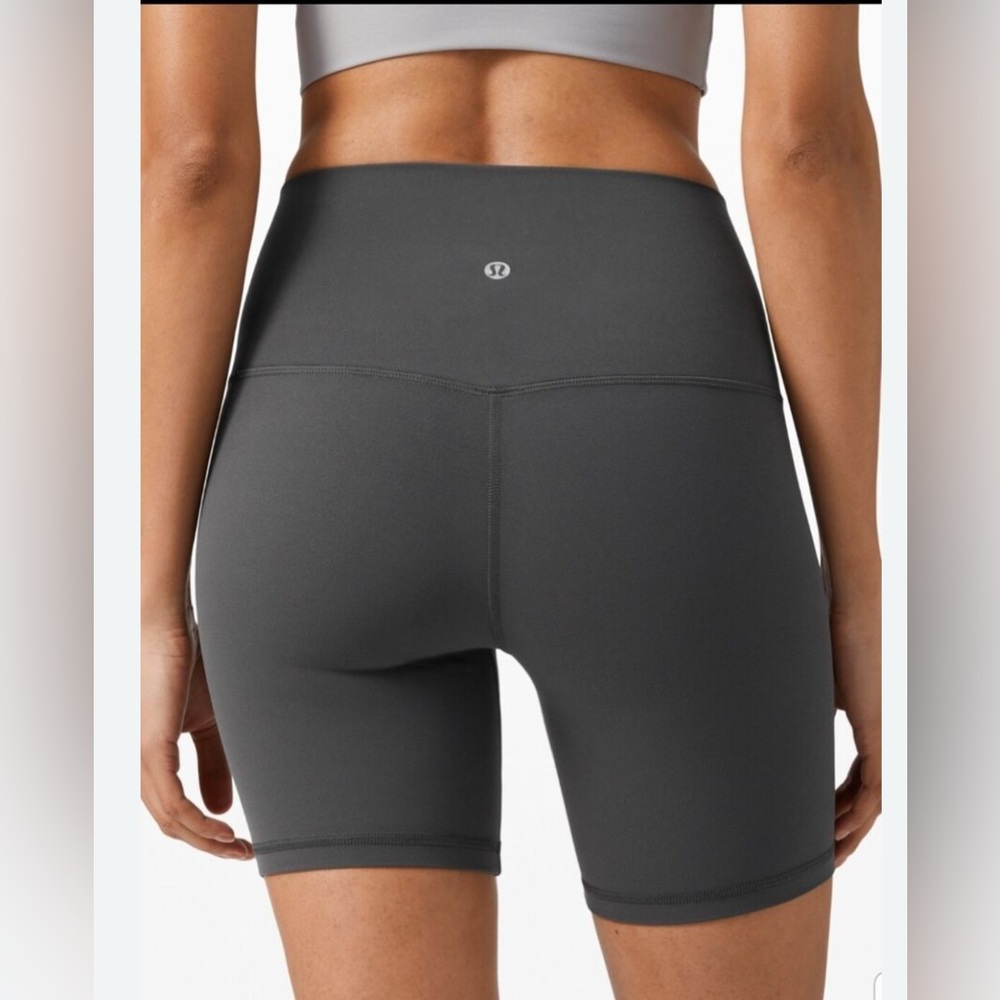 lululemon athletica High-Rise Charcoal Bike Shorts